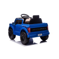 Auto Elettrica Bambini Ford Raptor 12V con Telecomando Porte Apribili, Bluetooth Luci LED e Tappetini Blue