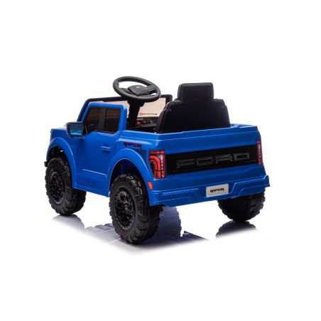 Auto Elettrica Bambini Ford Raptor 12V con Telecomando Porte Apribili, Bluetooth Luci LED e Tappetini Blue