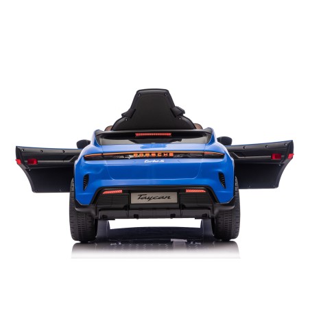 copy of Auto Elettrica Bambini 12V Porsche Taycan Turbo S con Telecomando Porte Apribili, Bluetooth Luci LED e Tappetini Blue