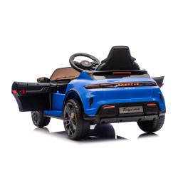 copy of Auto Elettrica Bambini 12V Porsche Taycan Turbo S con Telecomando Porte Apribili, Bluetooth Luci LED e Tappetini Blue