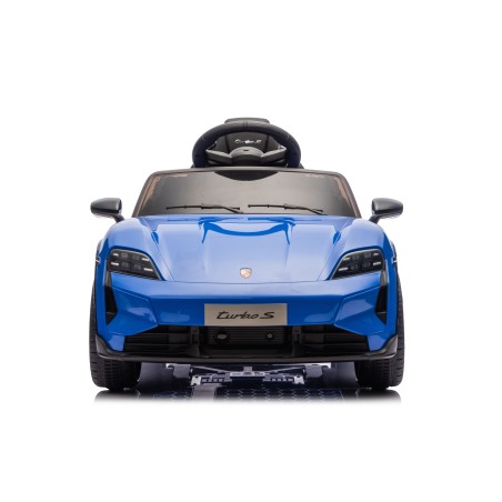 copy of Auto Elettrica Bambini 12V Porsche Taycan Turbo S con Telecomando Porte Apribili, Bluetooth Luci LED e Tappetini Blue