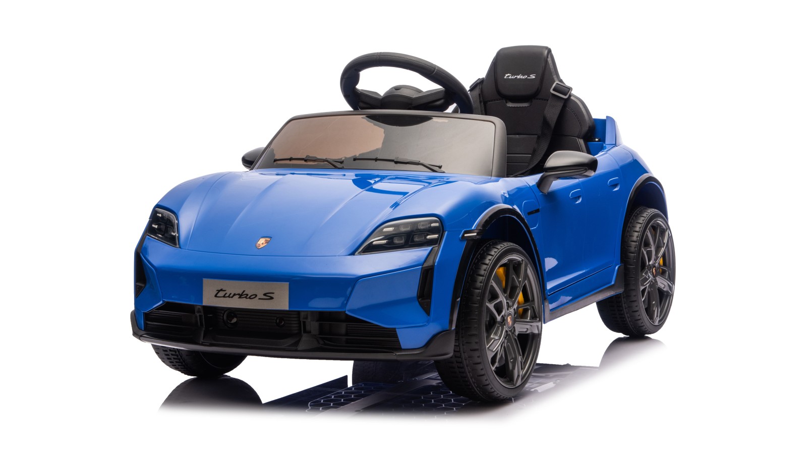 copy of Auto Elettrica Bambini 12V Porsche Taycan Turbo S con Telecomando Porte Apribili, Bluetooth Luci LED e Tappetini Blue