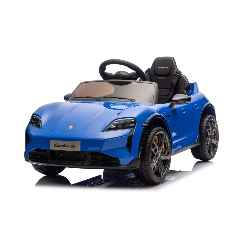 copy of Auto Elettrica Bambini 12V Porsche Taycan Turbo S con Telecomando Porte Apribili, Bluetooth Luci LED e Tappetini Blue