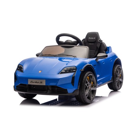copy of Auto Elettrica Bambini 12V Porsche Taycan Turbo S con Telecomando Porte Apribili, Bluetooth Luci LED e Tappetini Blue