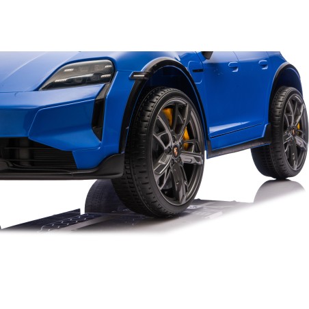 copy of Auto Elettrica Bambini 12V Porsche Taycan Turbo S con Telecomando Porte Apribili, Bluetooth Luci LED e Tappetini Blue