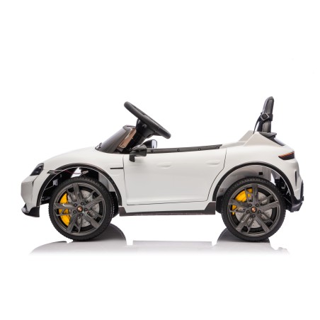 Auto Elettrica Bambini 12V Porsche Taycan Turbo S con Telecomando Porte Apribili, Bluetooth Luci LED e Tappetini