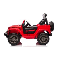 Auto Macchina Elettrica NEW Jeep Wrangler Rubicon 12V per Bambini porte apribili Con telecomando Full accessori Tappetini Rossa