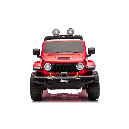 Auto Macchina Elettrica NEW Jeep Wrangler Rubicon 12V per Bambini porte apribili Con telecomando Full accessori Tappetini Rossa