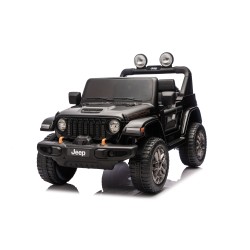Auto Macchina Elettrica NEW Jeep Wrangler Rubicon 12V per Bambini porte apribili Con telecomando Full accessori Tappetini Nera