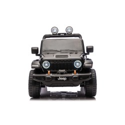Auto Macchina Elettrica NEW Jeep Wrangler Rubicon 12V per Bambini porte apribili Con telecomando Full accessori Tappetini Nera
