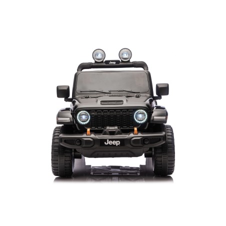 Auto Macchina Elettrica NEW Jeep Wrangler Rubicon 12V per Bambini porte apribili Con telecomando Full accessori Tappetini Nera