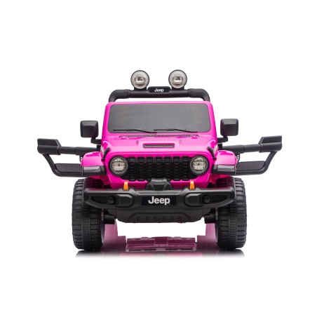 Auto Macchina Elettrica NEW Jeep Wrangler Rubicon 12V per Bambini porte apribili Con telecomando Full accessori Tappetini Rosa