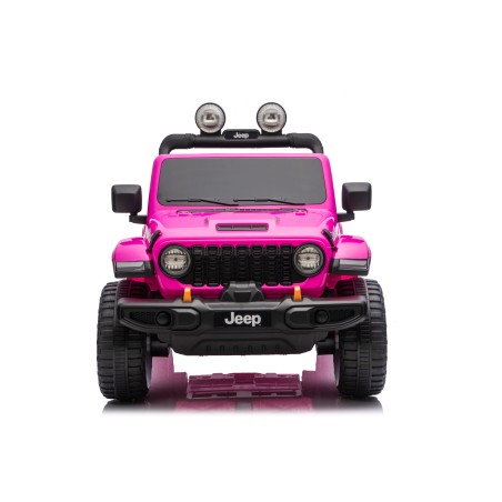 Auto Macchina Elettrica NEW Jeep Wrangler Rubicon 12V per Bambini porte apribili Con telecomando Full accessori Tappetini Rosa