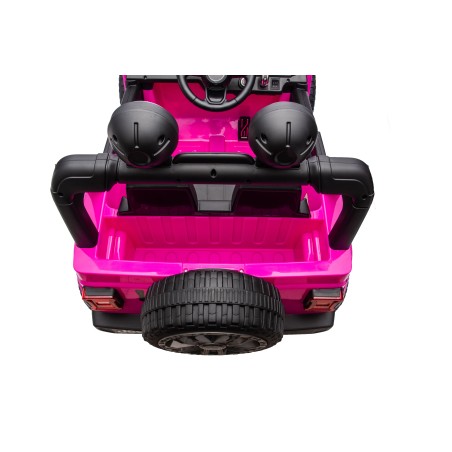 Auto Macchina Elettrica NEW Jeep Wrangler Rubicon 12V per Bambini porte apribili Con telecomando Full accessori Tappetini Rosa