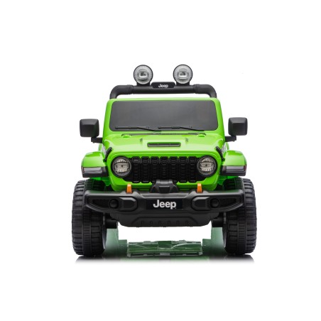 Auto Macchina Elettrica NEW Jeep Wrangler Rubicon 12V per Bambini porte apribili Con telecomando Full accessori Tappetini Verde