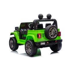 Auto Macchina Elettrica NEW Jeep Wrangler Rubicon 12V per Bambini porte apribili Con telecomando Full accessori Tappetini Verde