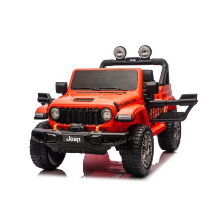 Auto Macchina Elettrica NEW Jeep Wrangler Rubicon 12V per Bambini porte apribili Con telecomando Full accessori Tappetini