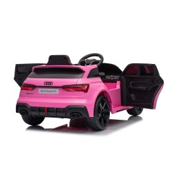 Auto Macchina Elettrica per Bambini 12V Audi RS6 Avant GT con Telecomando Bluetooth Rosa