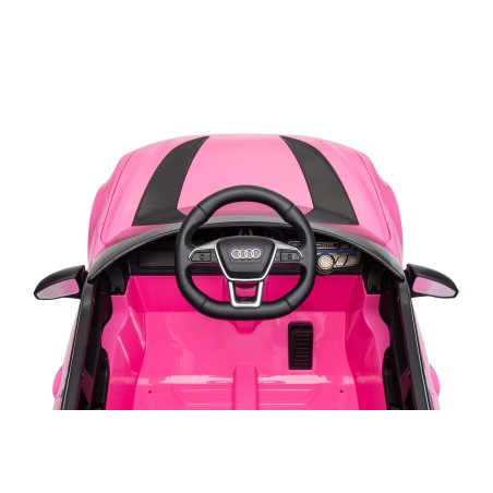 Auto Macchina Elettrica per Bambini 12V Audi RS6 Avant GT con Telecomando Bluetooth Rosa