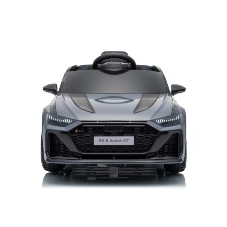 Auto Macchina Elettrica per Bambini 12V Audi RS6 Avant GT con Telecomando Bluetooth Grigia