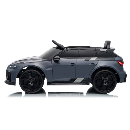 Auto Macchina Elettrica per Bambini 12V Audi RS6 Avant GT con Telecomando Bluetooth Grigia