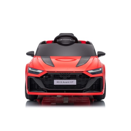 Auto Macchina Elettrica per Bambini 12V Audi RS6 Avant GT con Telecomando Bluetooth Rossa