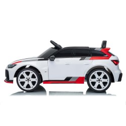 Auto Macchina Elettrica per Bambini 12V Audi RS6 Avant GT con Telecomando Bluetooth Bianca