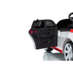 Auto Macchina Elettrica per Bambini 12V Audi RS6 Avant GT con Telecomando Bluetooth Bianca