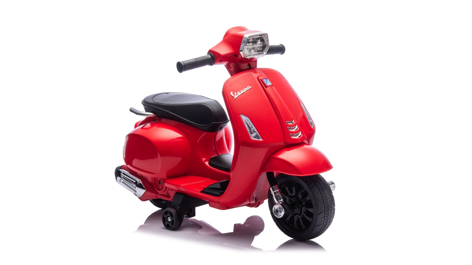 Mini Vespa Sprint Elettrica per Bambini 6V Licenza Ufficiale Piaggio, Luci LED suono Clacson Rossa