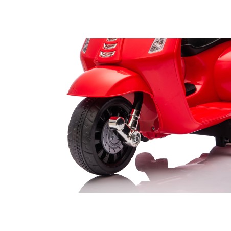 Mini Vespa Sprint Elettrica per Bambini 6V Licenza Ufficiale Piaggio, Luci LED suono Clacson Rossa