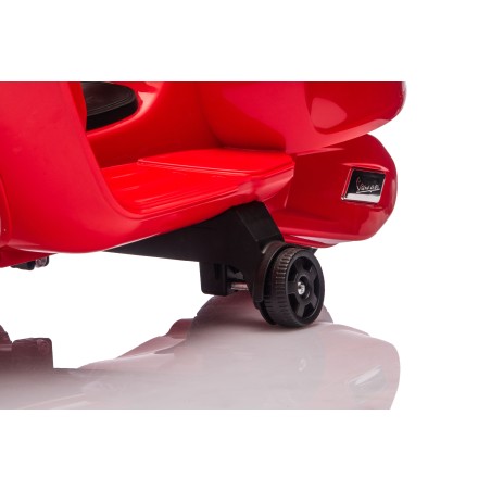 Mini Vespa Sprint Elettrica per Bambini 6V Licenza Ufficiale Piaggio, Luci LED suono Clacson Rossa