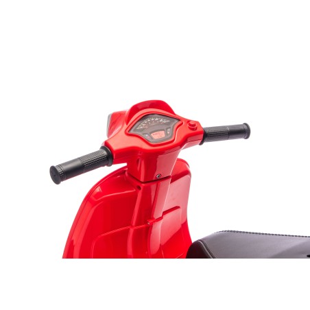 Mini Vespa Sprint Elettrica per Bambini 6V Licenza Ufficiale Piaggio, Luci LED suono Clacson Rossa
