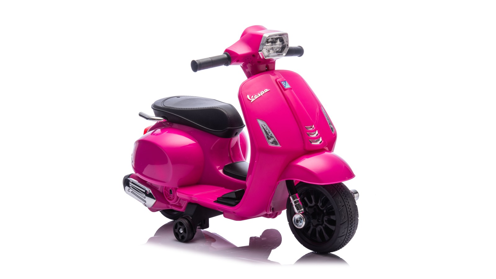 Mini Vespa Sprint Elettrica per Bambini 6V Licenza Ufficiale Piaggio, Luci LED suono Clacson Rosa