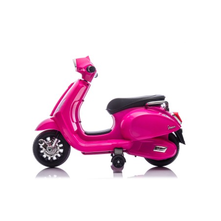 Mini Vespa Sprint Elettrica per Bambini 6V Licenza Ufficiale Piaggio, Luci LED suono Clacson Rosa
