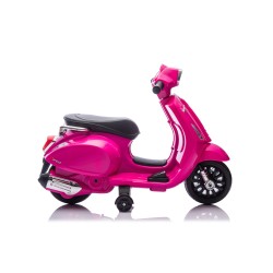 Mini Vespa Sprint Elettrica per Bambini 6V Licenza Ufficiale Piaggio, Luci LED suono Clacson Rosa