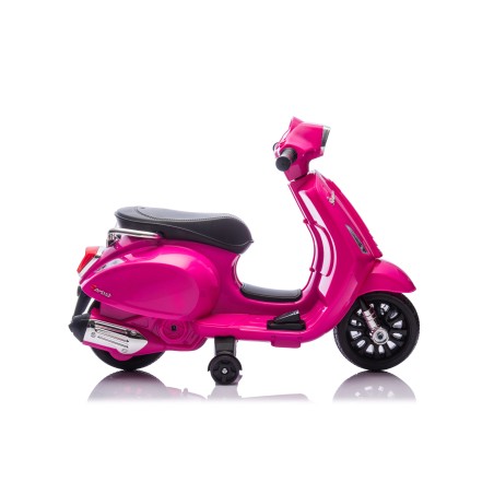 Mini Vespa Sprint Elettrica per Bambini 6V Licenza Ufficiale Piaggio, Luci LED suono Clacson Rosa
