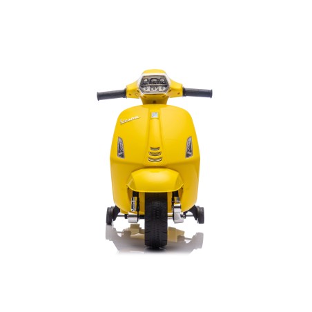 Mini Vespa Sprint Elettrica per Bambini 6V Licenza Ufficiale Piaggio, Luci LED suono Clacson Gialla