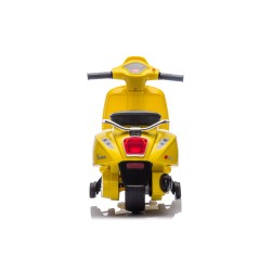 Mini Vespa Sprint Elettrica per Bambini 6V Licenza Ufficiale Piaggio, Luci LED suono Clacson Gialla