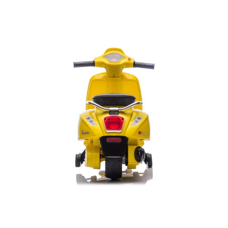 Mini Vespa Sprint Elettrica per Bambini 6V Licenza Ufficiale Piaggio, Luci LED suono Clacson Gialla
