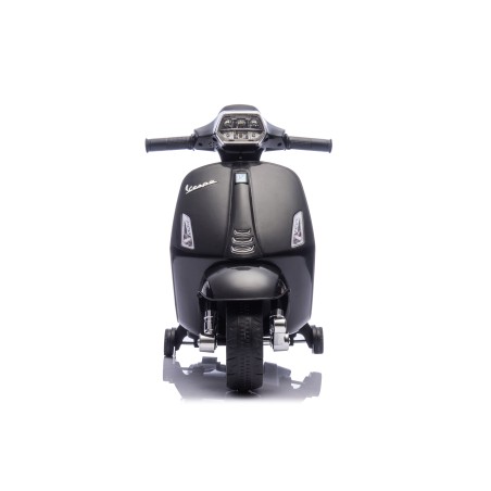 Mini Vespa Sprint Elettrica per Bambini 6V Licenza Ufficiale Piaggio, Luci LED suono Clacson Nera