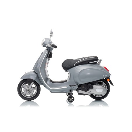 Vespa Primavera Elettrica per Bambini 12V Licenza Ufficiale Piaggio Sedile Pelle Luci LED suono Clacson