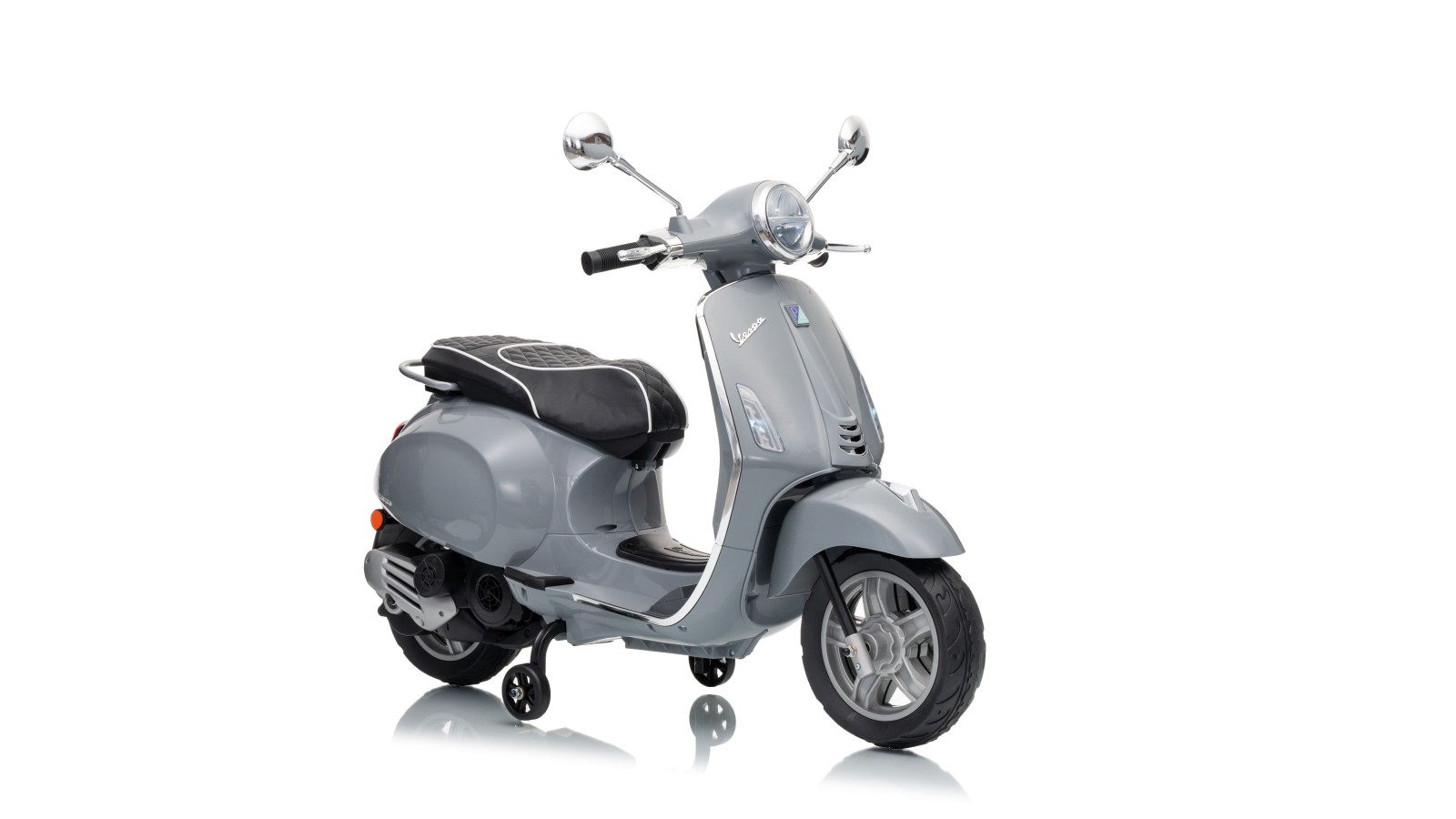 Vespa Primavera Elettrica per Bambini 12V Licenza Ufficiale Piaggio Sedile Pelle Luci LED suono Clacson