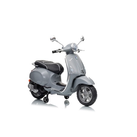 Vespa Primavera Elettrica per Bambini 12V Licenza Ufficiale Piaggio Sedile Pelle Luci LED suono Clacson