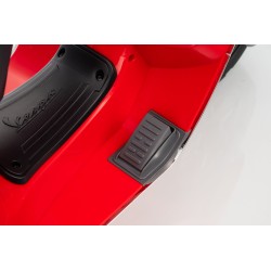 Vespa Primavera Elettrica per Bambini 12V Licenza Ufficiale Piaggio Sedile Pelle Luci LED suono Clacson Rossa