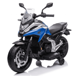Moto Elettrica per Bambini Honda NC750X 12V Con Luci LED, MP3, USB e Avvio One-Click 3-6 Anni Blue