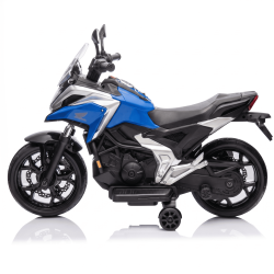 Moto Elettrica per Bambini Honda NC750X 12V Con Luci LED, MP3, USB e Avvio One-Click 3-6 Anni Blue