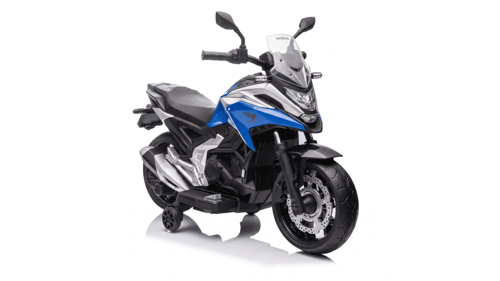 Moto Elettrica per Bambini Honda NC750X 12V Con Luci LED, MP3, USB e Avvio One-Click 3-6 Anni Blue
