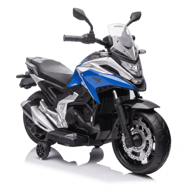 Moto Elettrica per Bambini Honda NC750X 12V Con Luci LED, MP3, USB e Avvio One-Click 3-6 Anni Blue