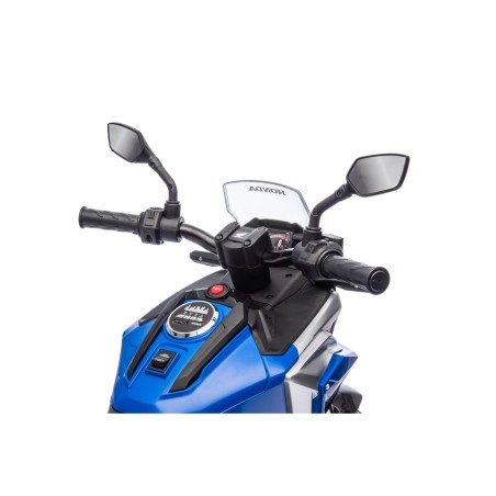 Moto Elettrica per Bambini Honda NC750X 12V Con Luci LED, MP3, USB e Avvio One-Click 3-6 Anni Blue