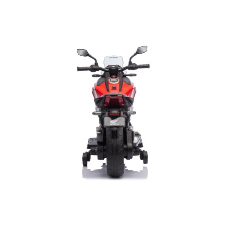 Moto Elettrica per Bambini Honda NC750X 12V Con Luci LED, MP3, USB e Avvio One-Click 3-6 Anni Rossa